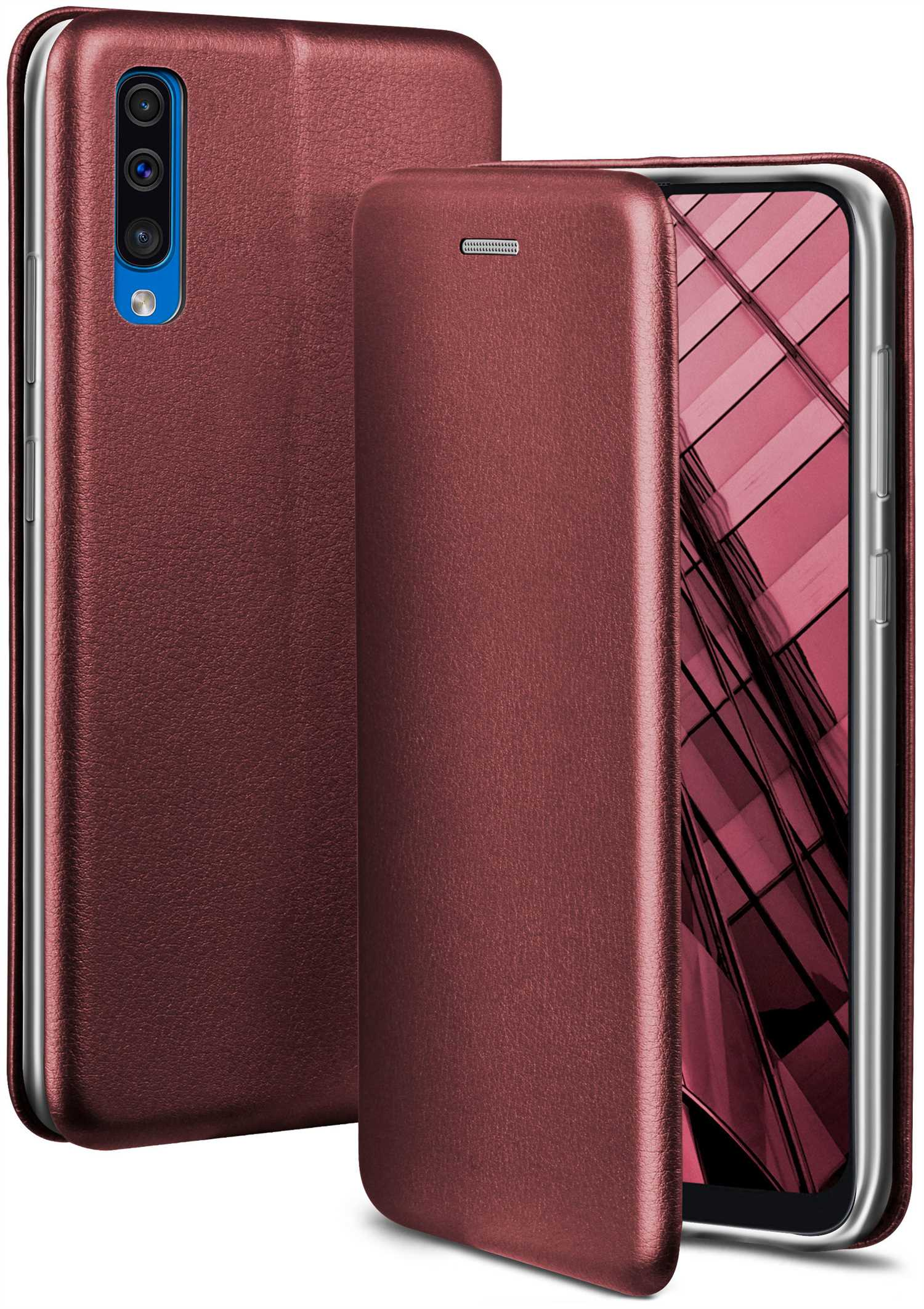 ONEFLOW Business Galaxy Cover, Flip Burgund Case, - Red A50, Samsung