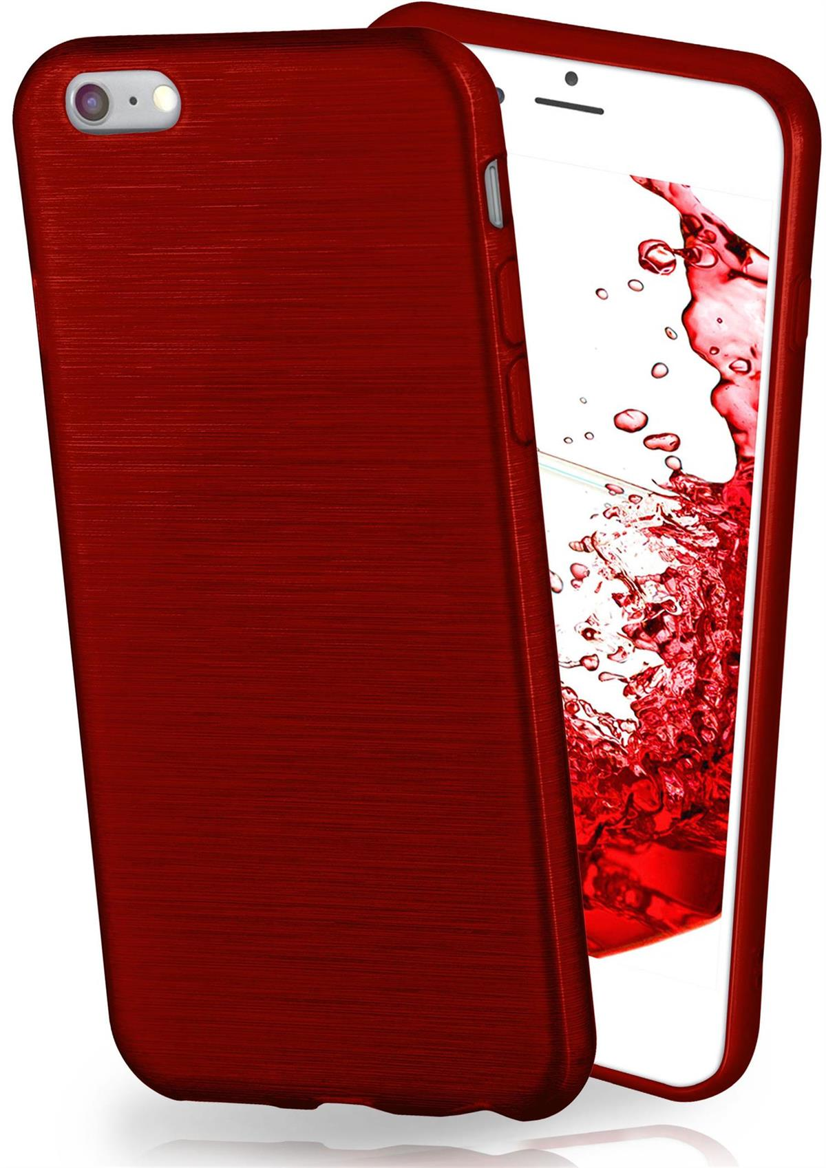 MOEX Brushed Case, Backcover, (2020), Generation Apple, Crimson-Red iPhone SE 2
