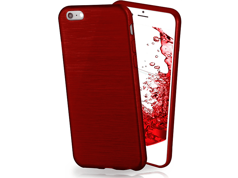 Backcover, 2. Case, SE Brushed Crimson-Red iPhone Generation (2020), MOEX Apple,