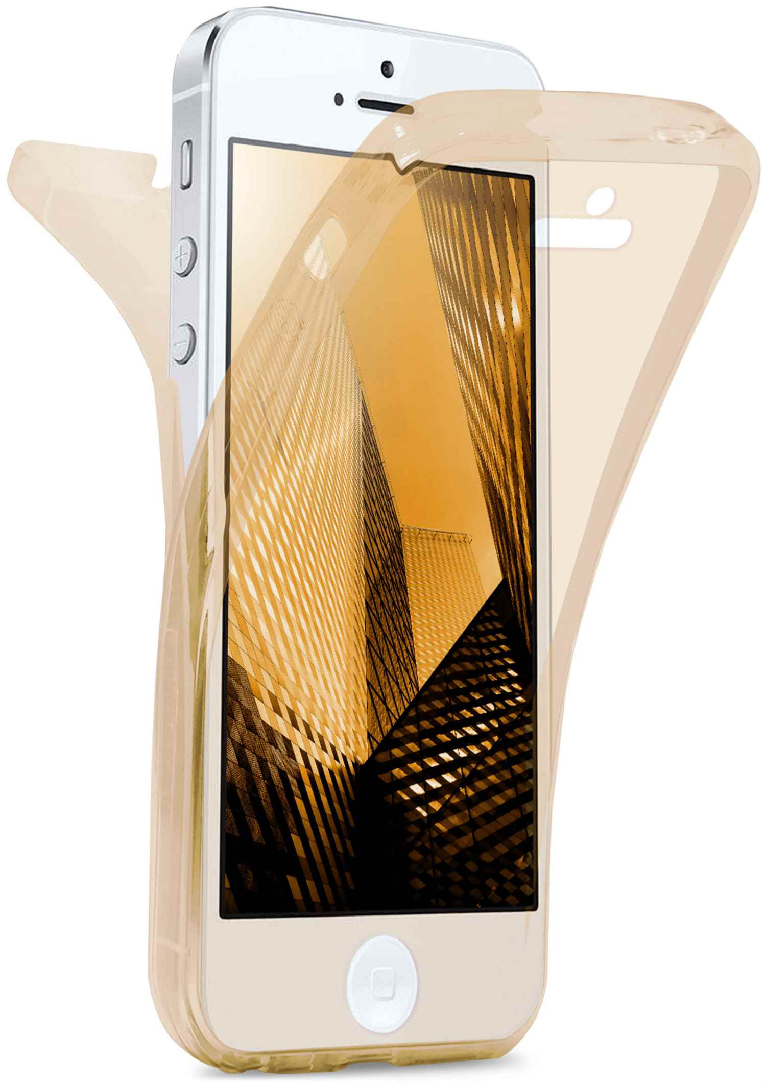 Full Double Gold MOEX Apple, Cover, iPhone 5s, Case,