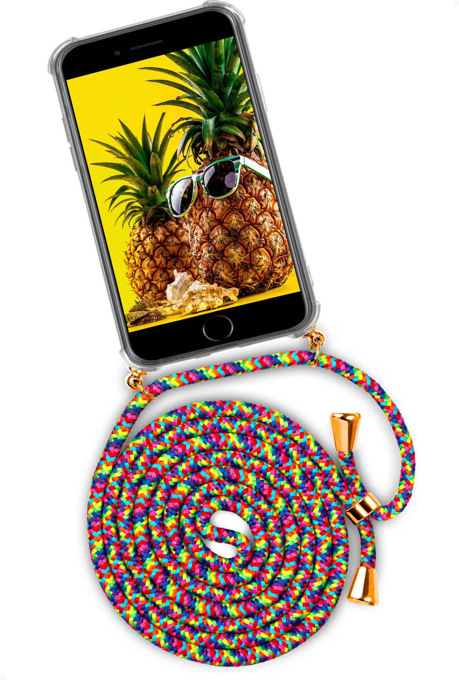 ONEFLOW Twist Friday Fruity Backcover, Generation iPhone 3. Case, SE (2022), (Gold) Apple