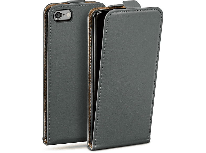 MOEX Flip Case, Flip Cover, Apple, iPhone 6, Anthracite-Gray
