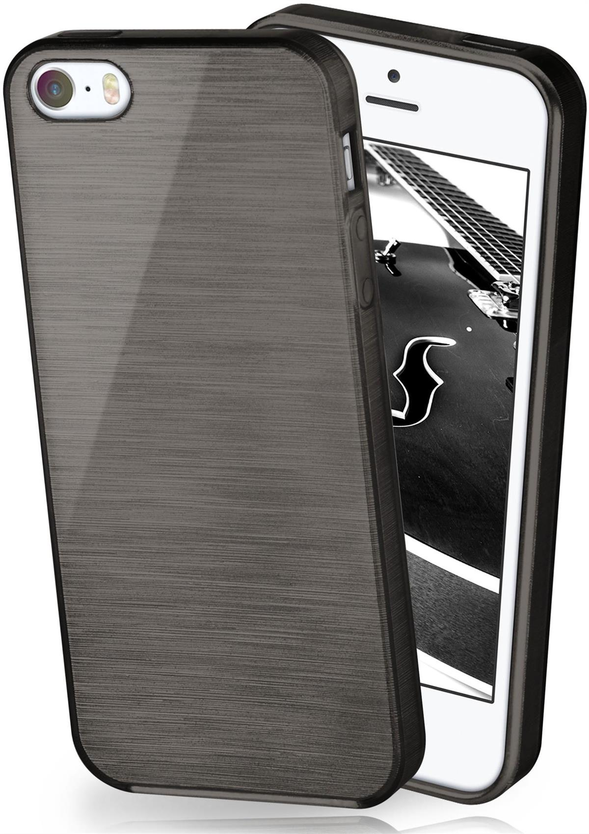 5, Case, Onyx-Black Brushed MOEX Backcover, Apple, iPhone