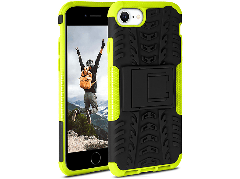 (2022), Case, 3. ONEFLOW Lime Backcover, Apple, iPhone Tank Generation SE