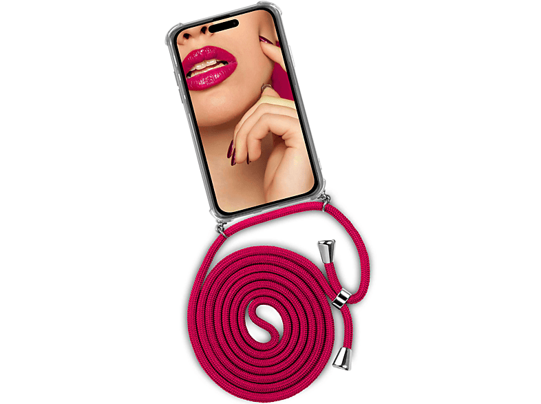 ONEFLOW Twist iPhone Apple, Pro, Backcover, 14 (Silber) Case, Hot Kiss