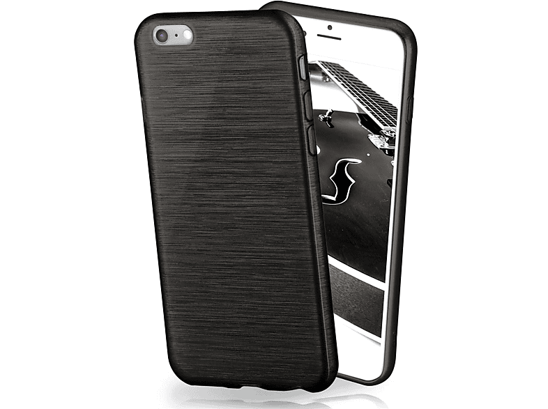 MOEX Brushed Case, Backcover, Apple, iPhone 7, Onyx-Black