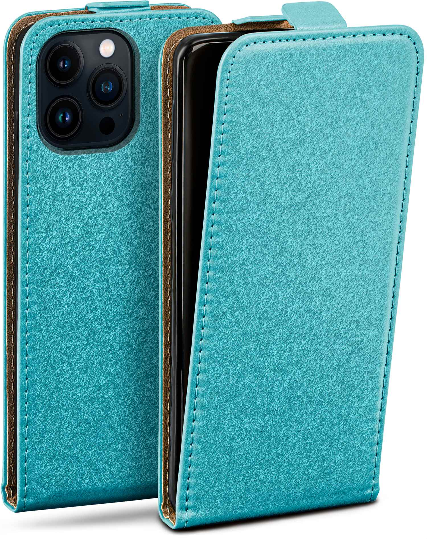 MOEX Flip Case, Flip Cover, Max, Pro Apple, iPhone 14 Aqua-Cyan