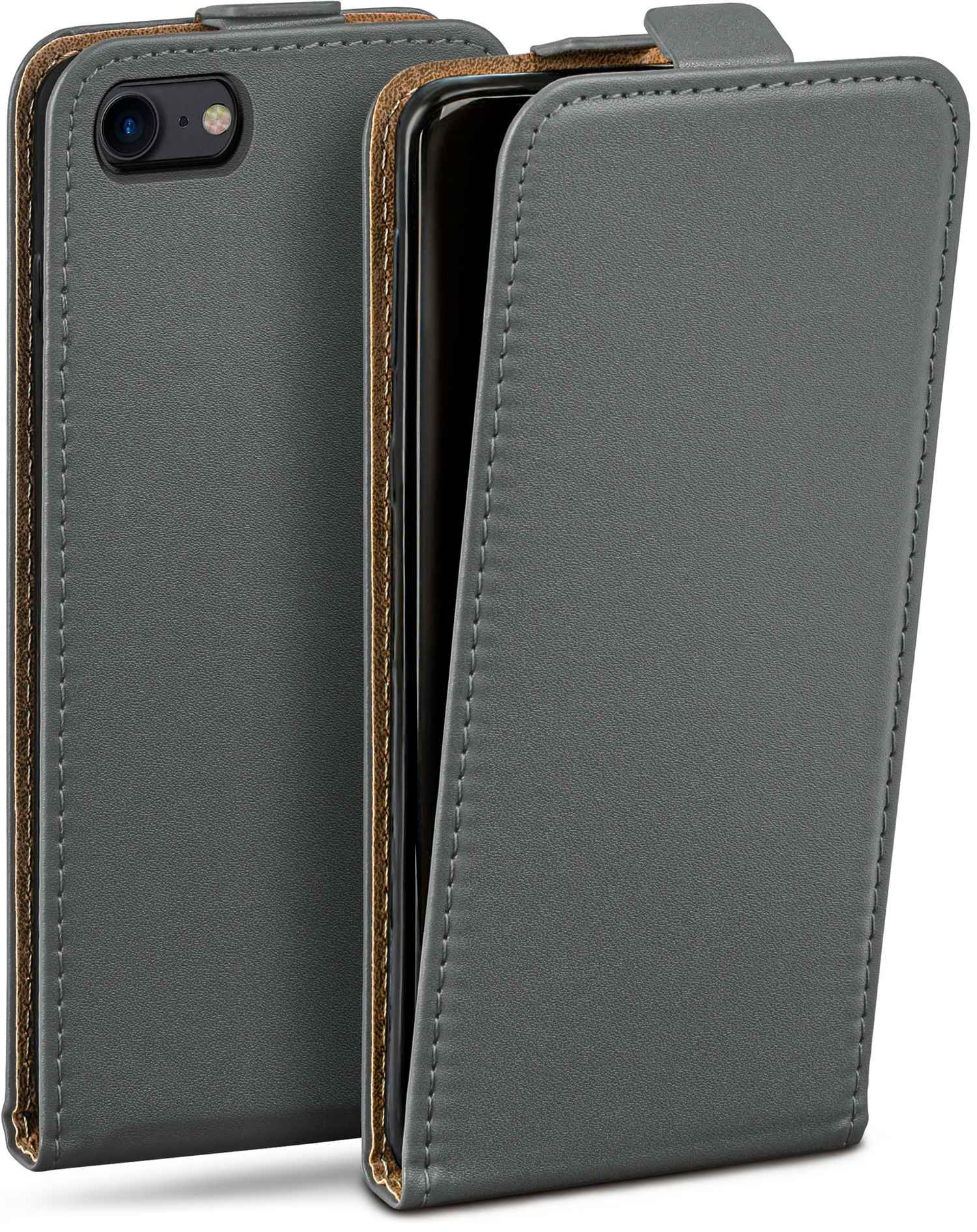 MOEX Flip Case, Flip 3. Generation (2022), SE iPhone Anthracite-Gray Apple, Cover