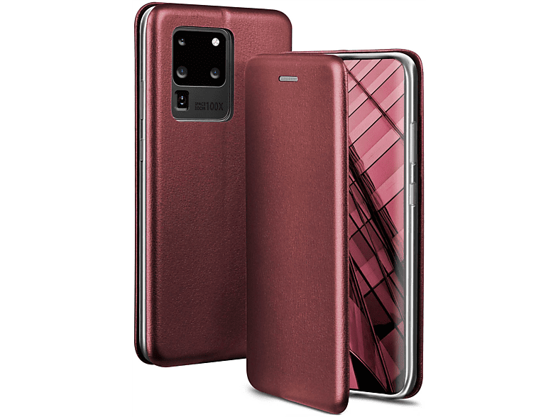 ONEFLOW Business Case, Flip Cover, Samsung, Galaxy S20 Ultra, Burgund - Red