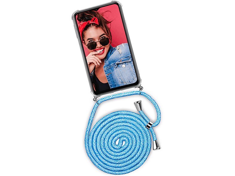 ONEFLOW Twist Case, Backcover, Samsung, Jeans A13 (Silber) Galaxy Chilly 5G