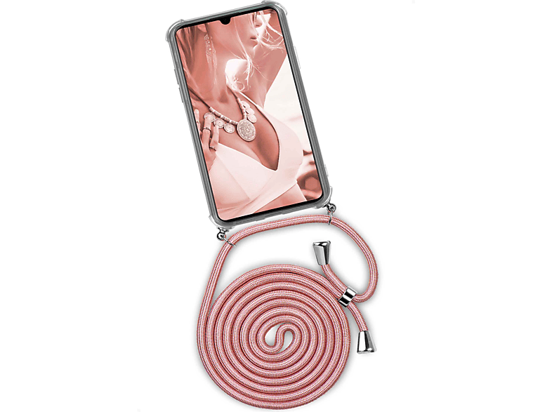 Case, ONEFLOW P30 Twist New Huawei, Shiny (Silber) Lite Edition, Blush Backcover,