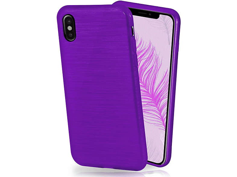 MOEX Brushed Case, Backcover, Apple, iPhone X, Purpure-Purple