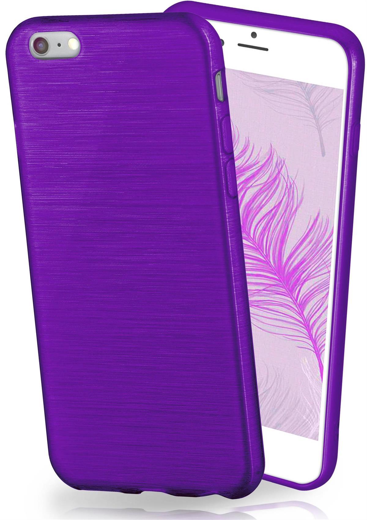 Backcover, Case, MOEX Purpure-Purple Apple, 6, iPhone Brushed