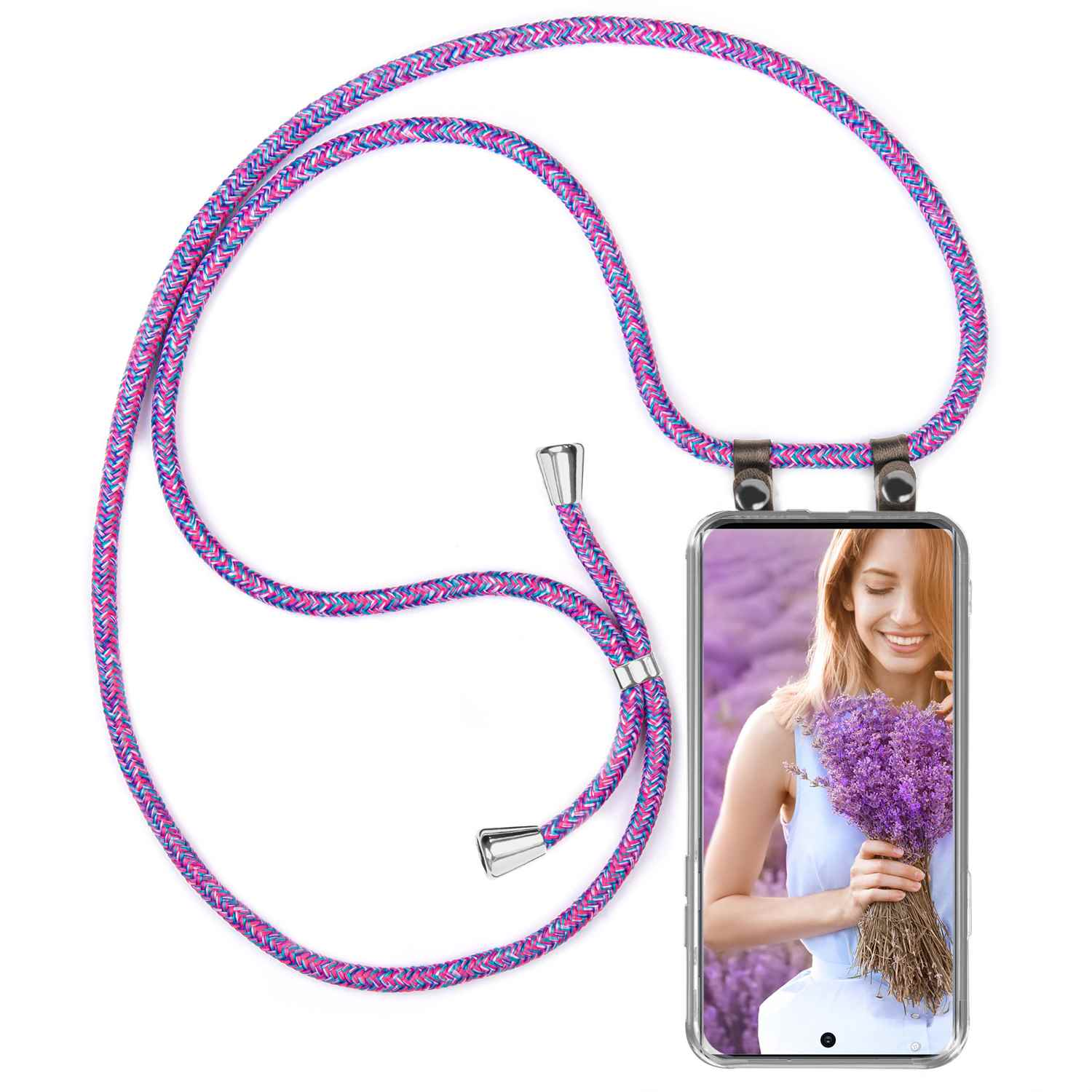 Handykette, MOEX Galaxy Pink Note Plus, 10 Samsung, Backcover, Lila