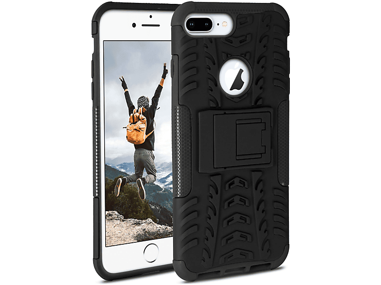 ONEFLOW Tank Case, Backcover, Apple, iPhone 8 Plus, Obsidian