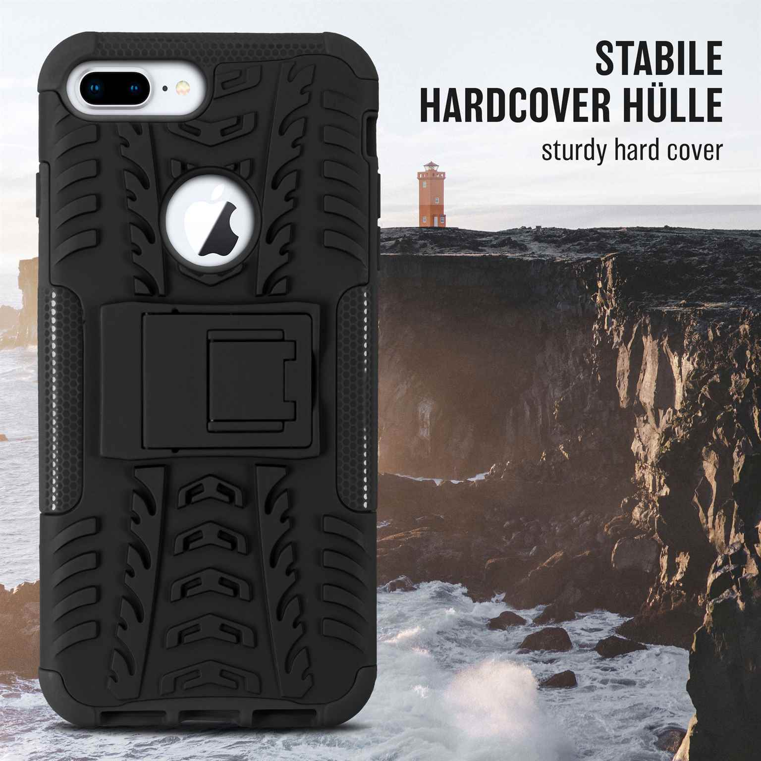 Backcover, ONEFLOW Plus, Obsidian Apple, Tank iPhone Case, 8