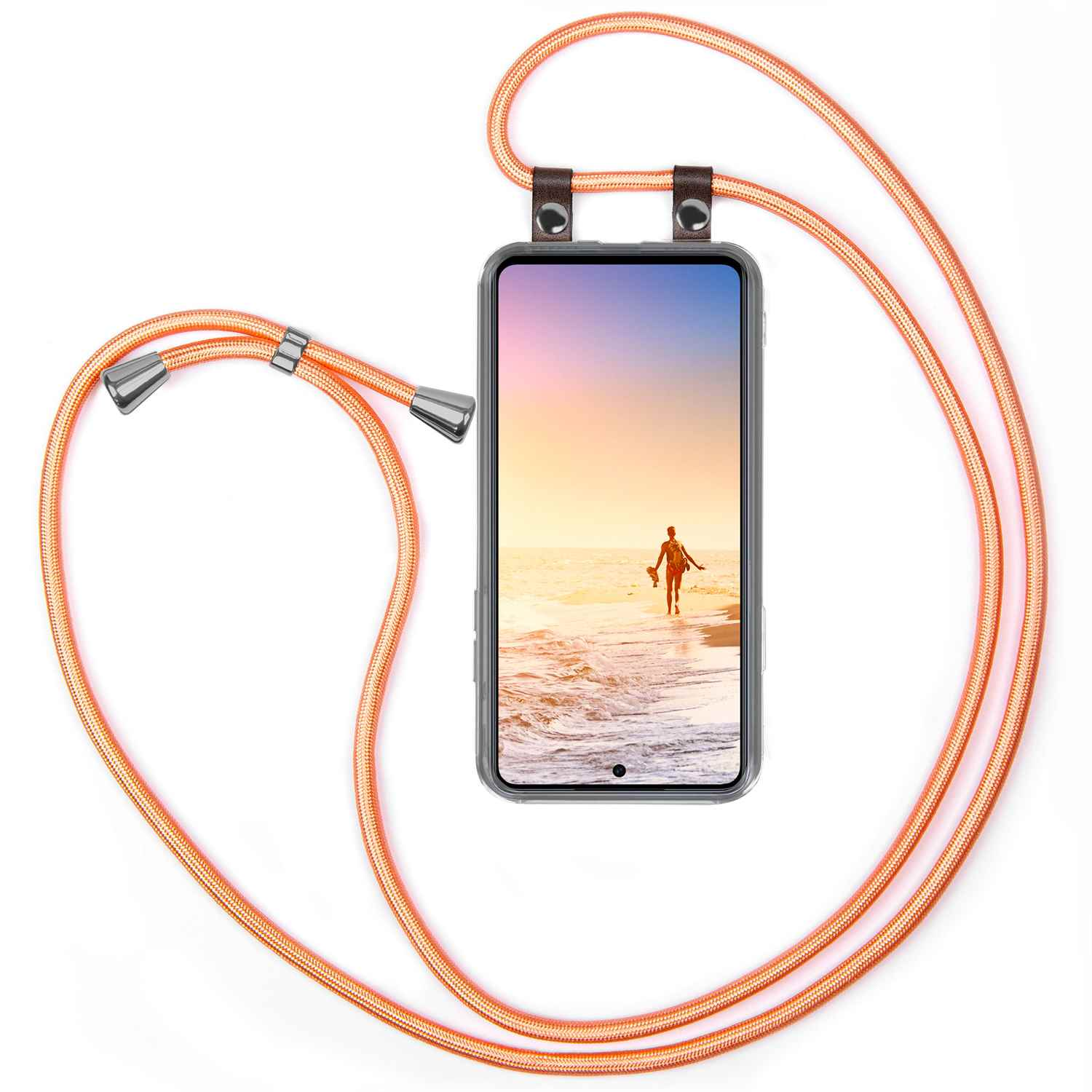 MOEX Handykette, Coral Shiny Galaxy M53 Backcover, 5G, Samsung