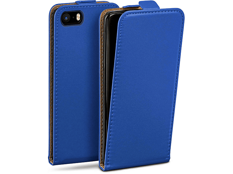 iPhone 1. Flip Royal-Blue Generation Case, Cover, SE (2016), Apple, MOEX Flip