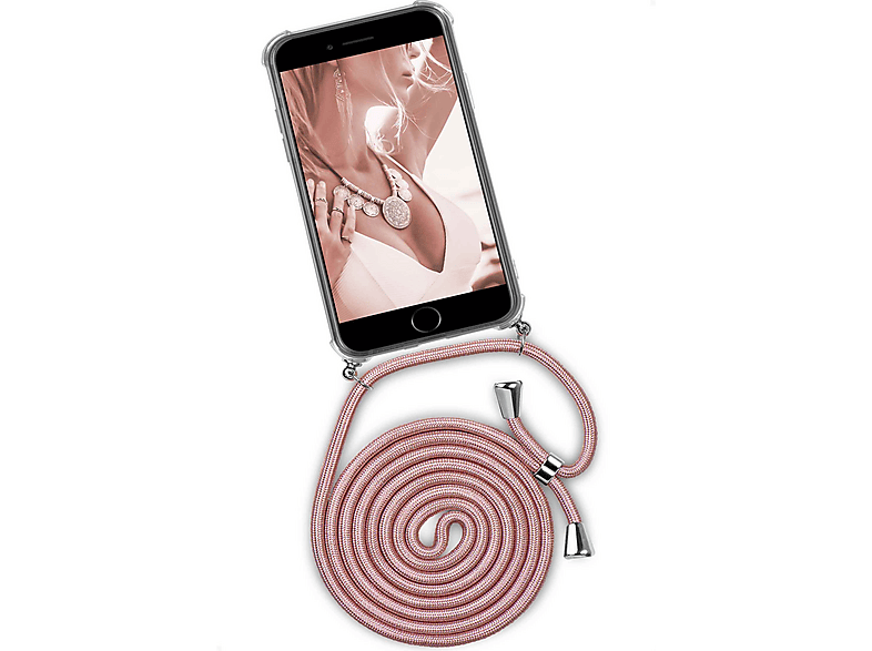 OneFlow Custodia A Tracolla Per IPhone 5/5s/SE Con Cinturino Staccabile - Morbida Silicone, Protezione 360°, Design Unicorno