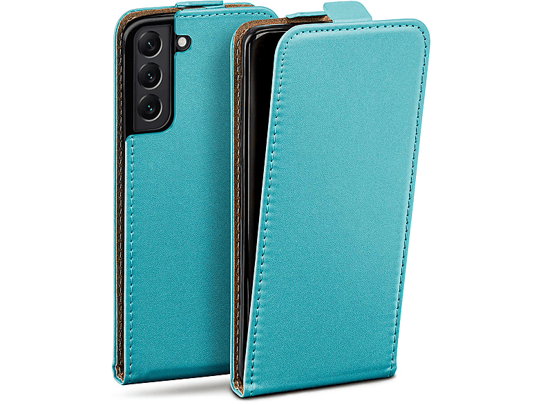 MOEX Flip Case, Flip Cover, Samsung, Galaxy S22 Aqua-Cyan Plus