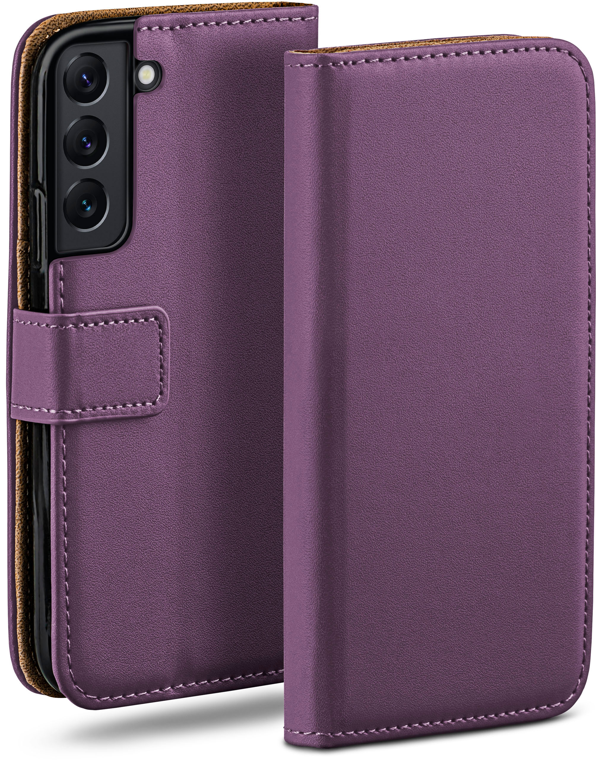 MOEX Book Case, Bookcover, Samsung, S22, Indigo-Violet Galaxy