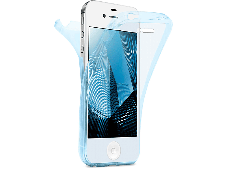 Aqua MOEX Case, iPhone Apple, 4S, Double Full Cover,