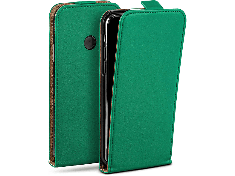 Cover, Flip Emerald-Green Flip MOEX Lumia Nokia, Case, 520,