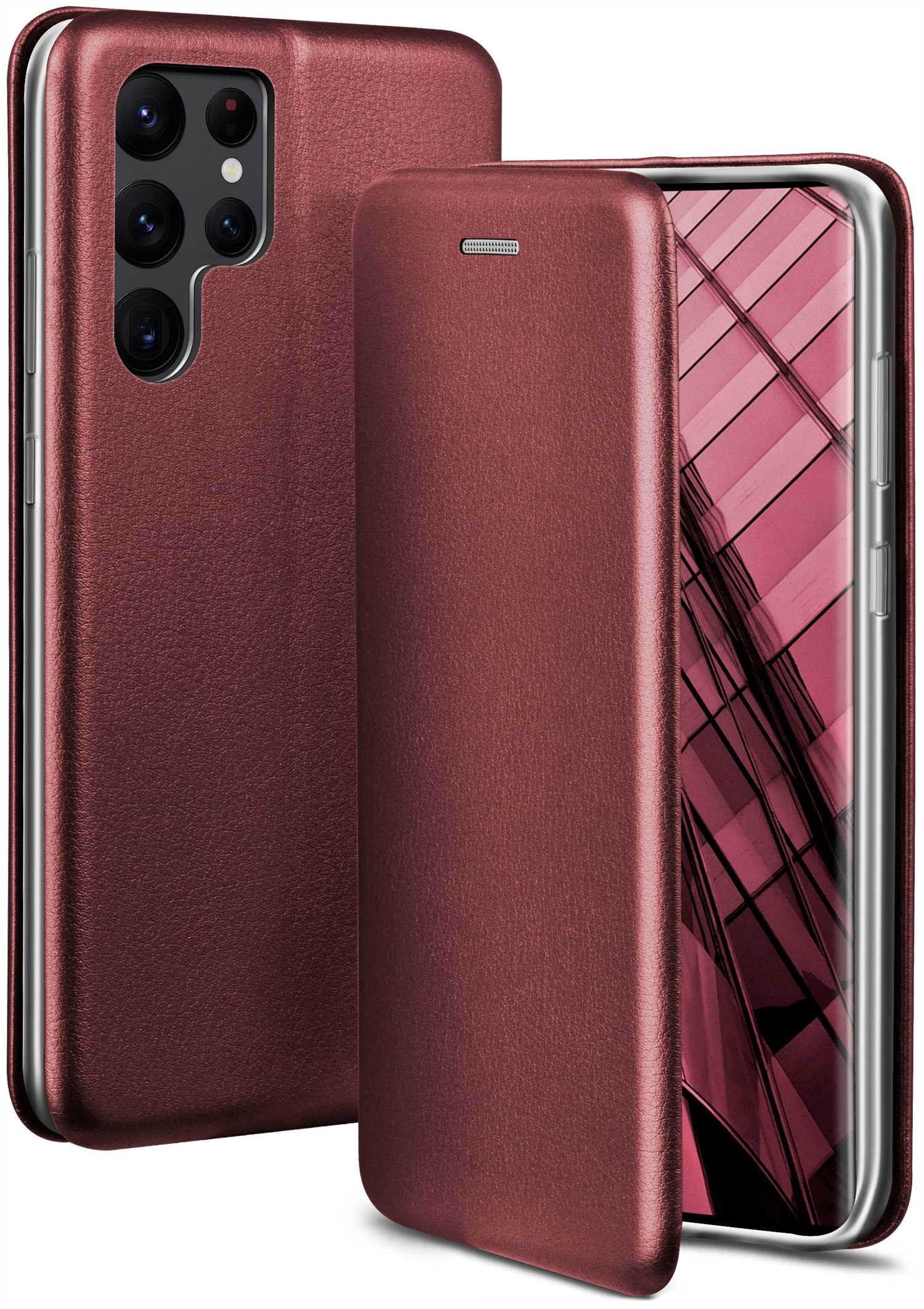 Burgund Business Red Samsung, - Ultra, Flip Case, Galaxy Cover, ONEFLOW S22