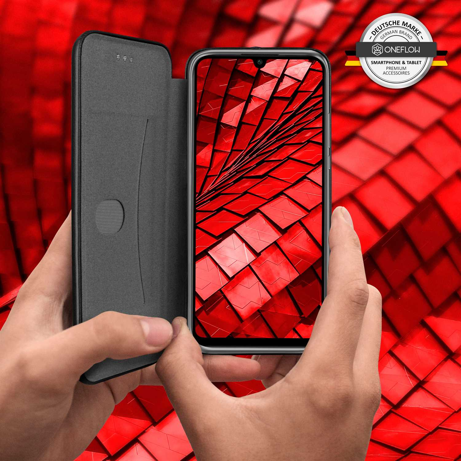 Black Huawei, P30 Flip Business - Lite Case, ONEFLOW Cover, Tuxedo New Edition,