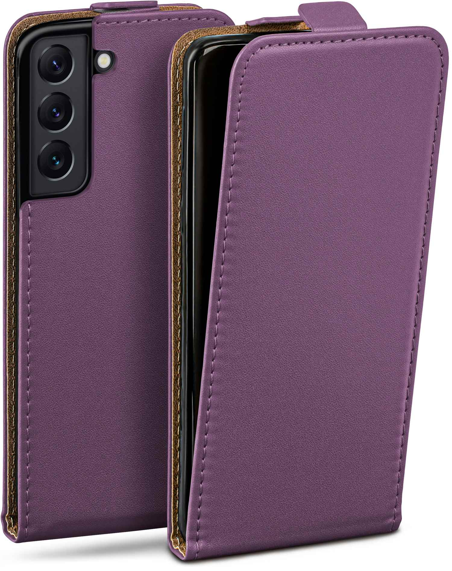 Cover, S22, Case, Flip Samsung, MOEX Flip Galaxy Indigo-Violet