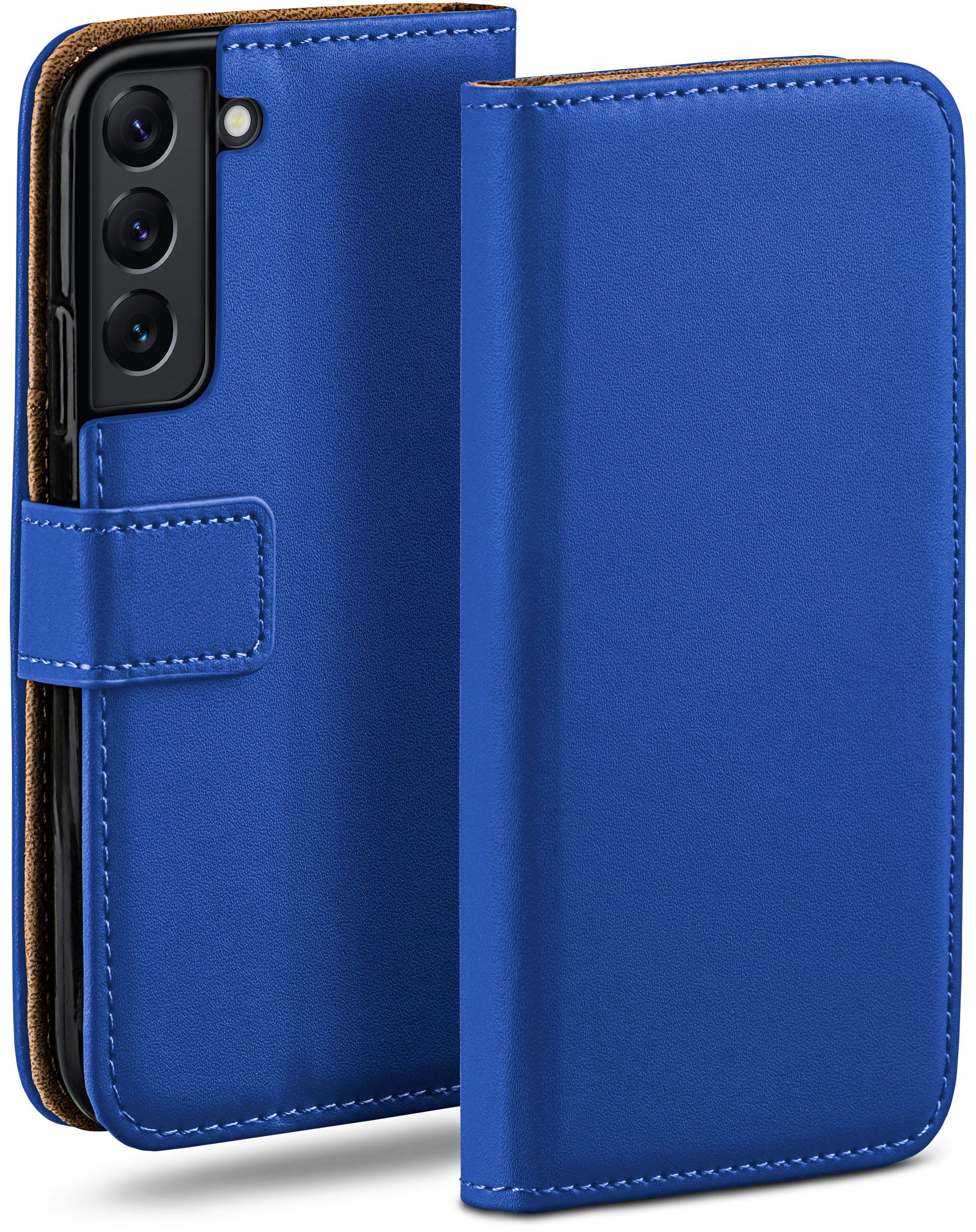 Book MOEX Royal-Blue Samsung, S22, Case, Galaxy Bookcover,