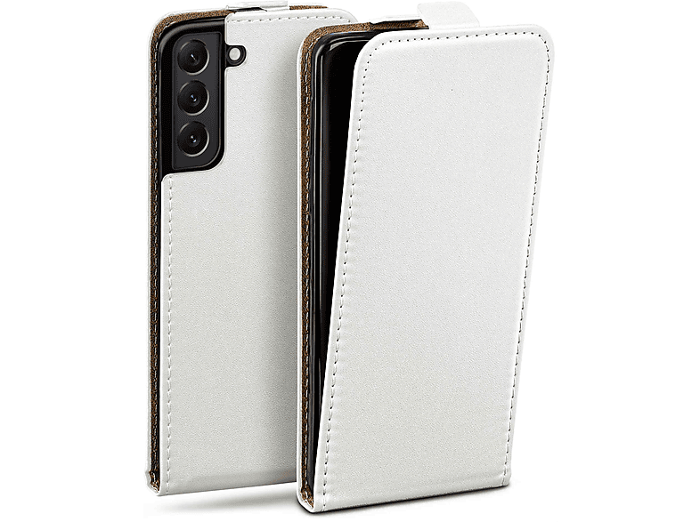 MOEX Flip Case, Samsung, Flip Pearl-White Galaxy S22 Cover, Plus