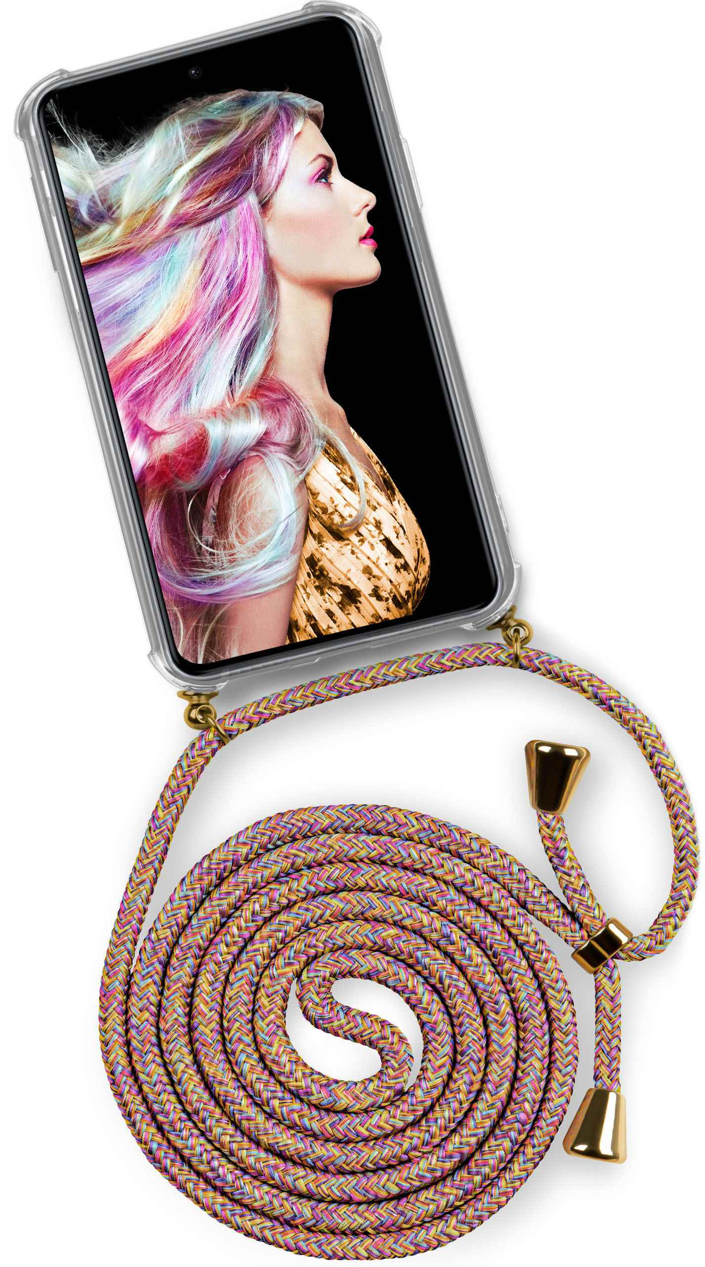 ONEFLOW Twist Case, Backcover, Samsung, (Gold) Rainbow Galaxy Sunny S21 FE 5G