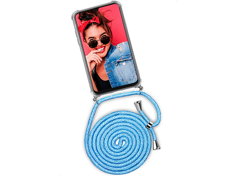 (Silber) Twist Galaxy Jeans Case, Samsung, A30s, Backcover, Chilly ONEFLOW