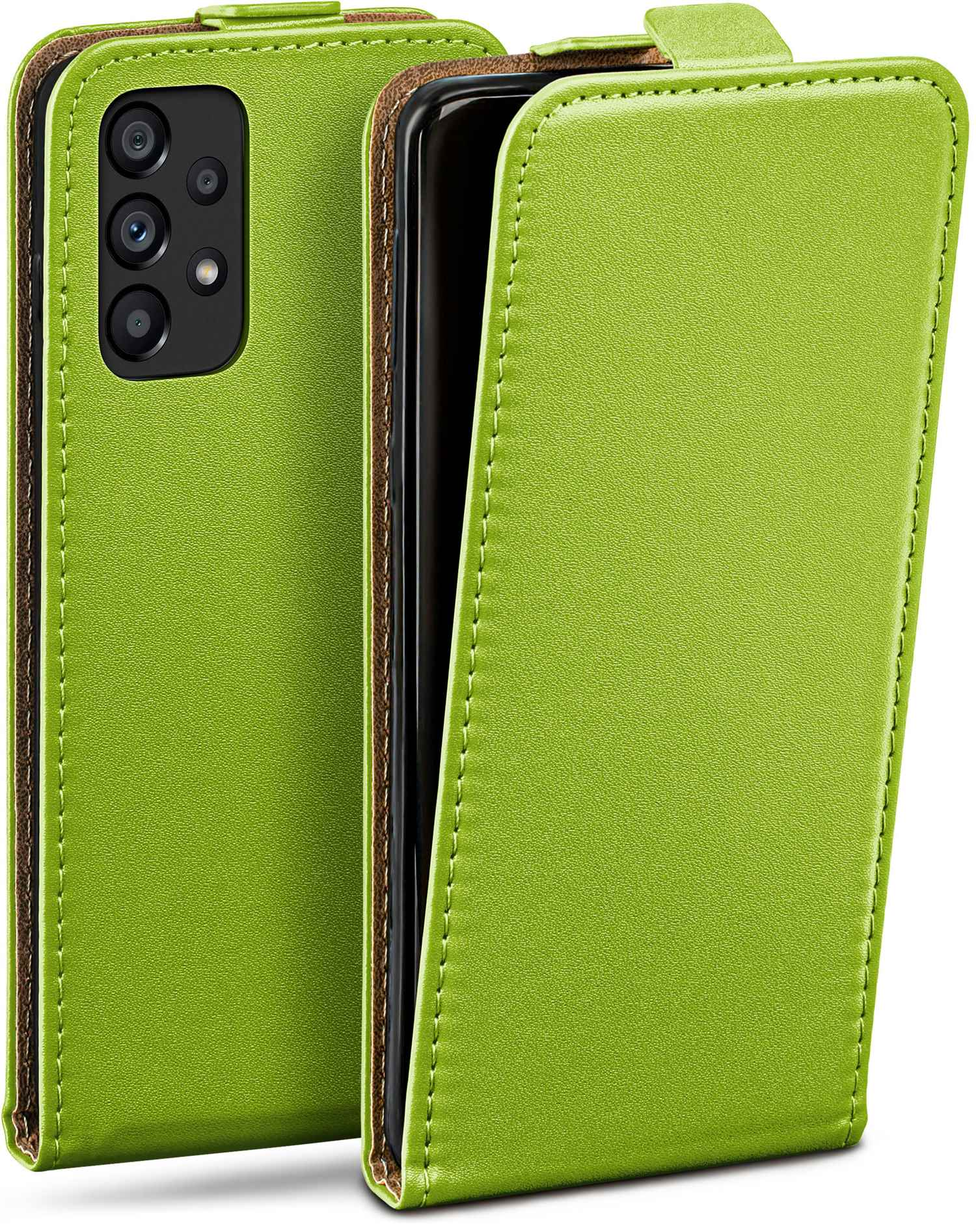 MOEX Flip Case, Galaxy A53 Lime-Green Flip Cover, Samsung, 5G