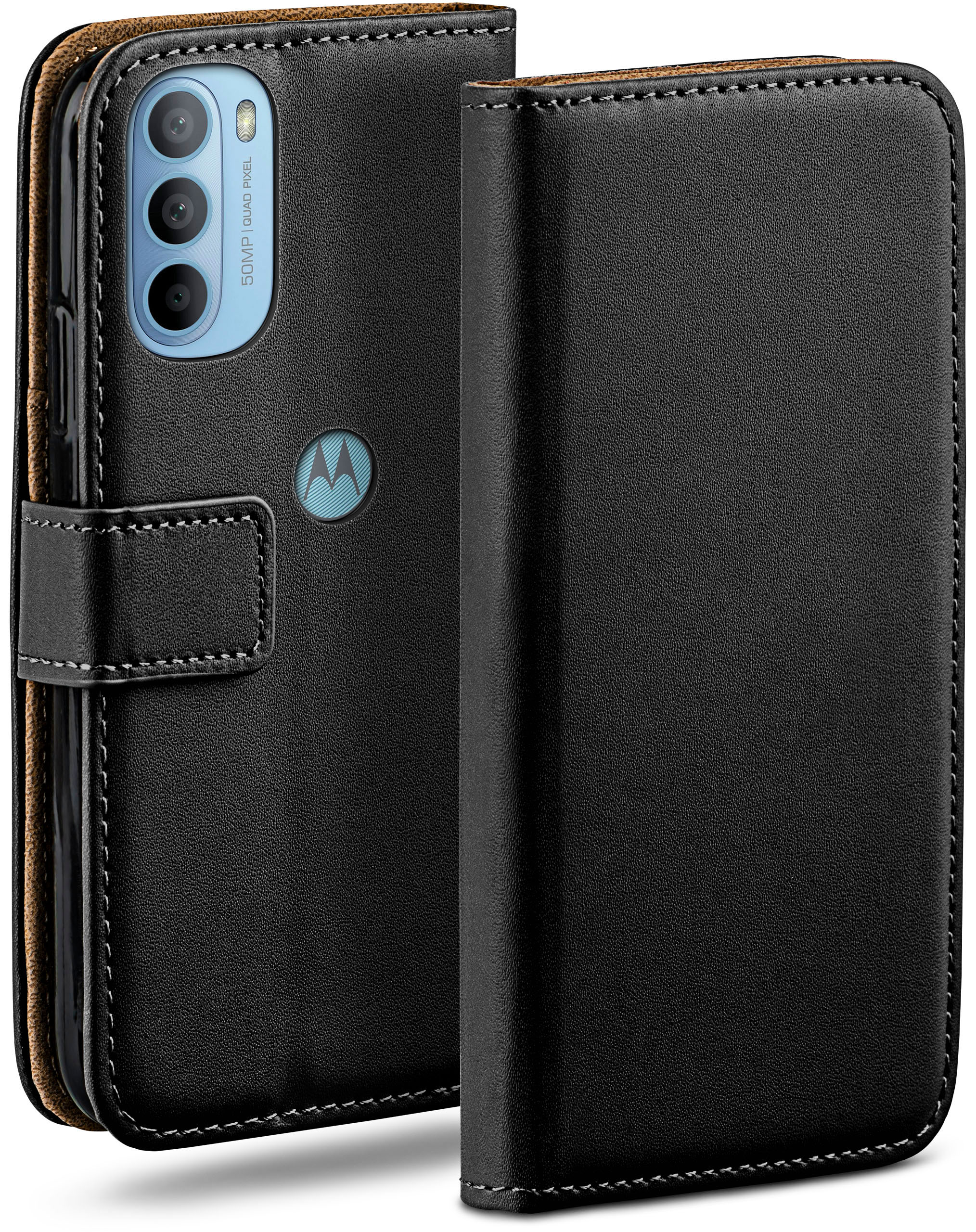 MOEX Book Case, Bookcover, Moto Motorola, G31, Deep-Black