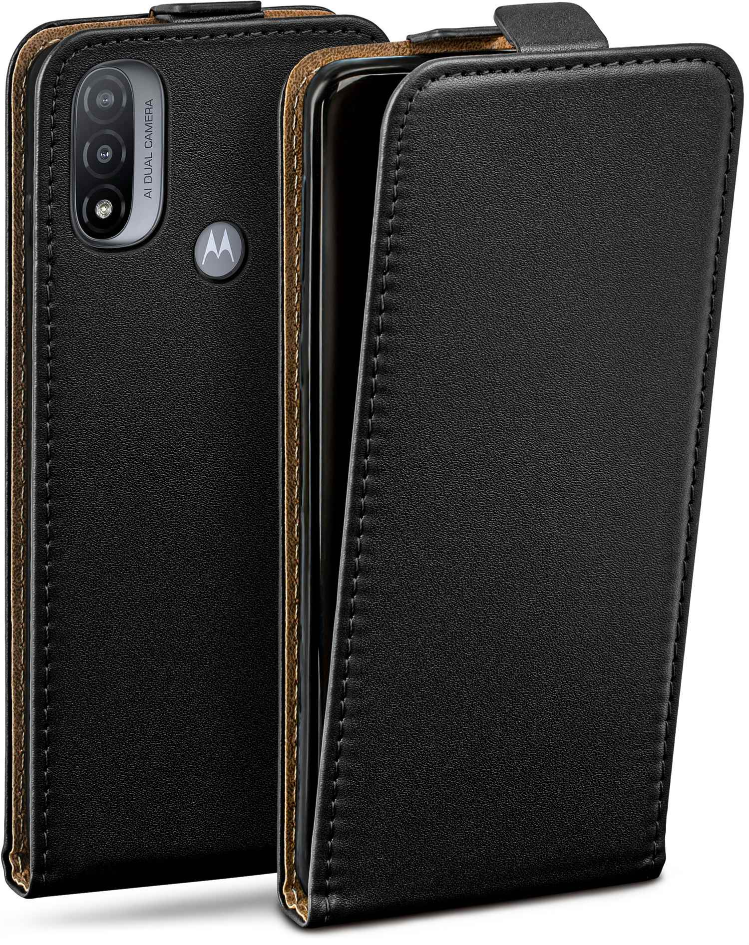 MOEX Flip Case, Flip Cover, Moto E20, Deep-Black Motorola