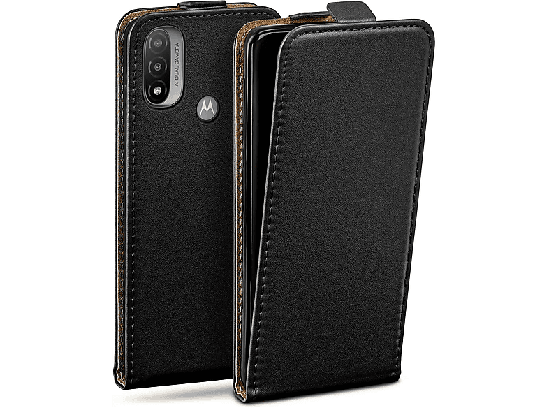 MOEX Flip Case, Flip Cover, Motorola, Moto E20, Deep-Black | Flipcover