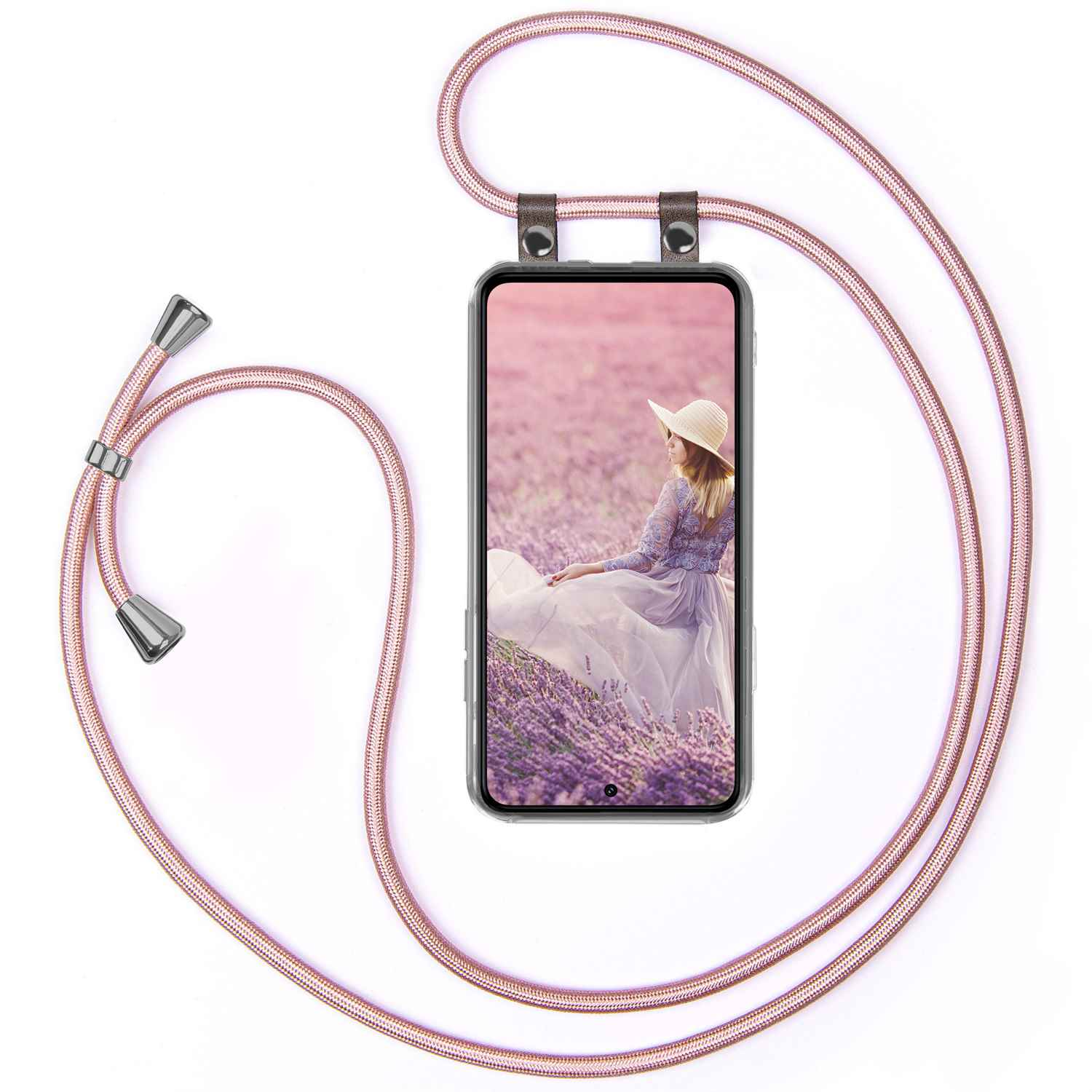 MOEX Handykette, Backcover, Samsung, Galaxy Rose FE Gold S21 5G