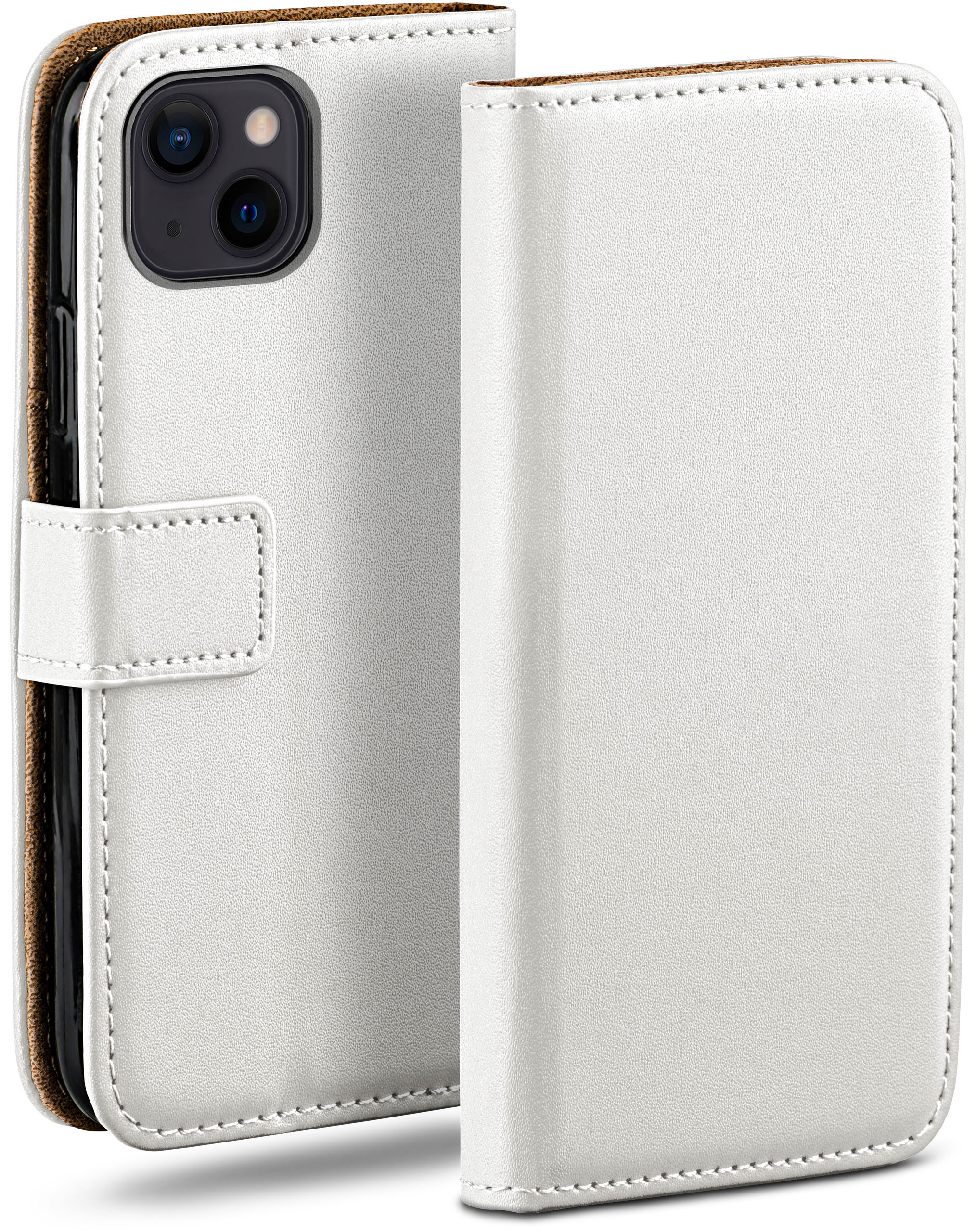 MOEX Bookcover, mini, Apple, Pearl-White Case, Book iPhone 13