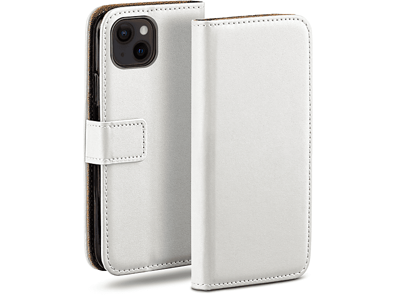 MOEX Book Case, Bookcover, Apple, iPhone 13 Pearl-White mini