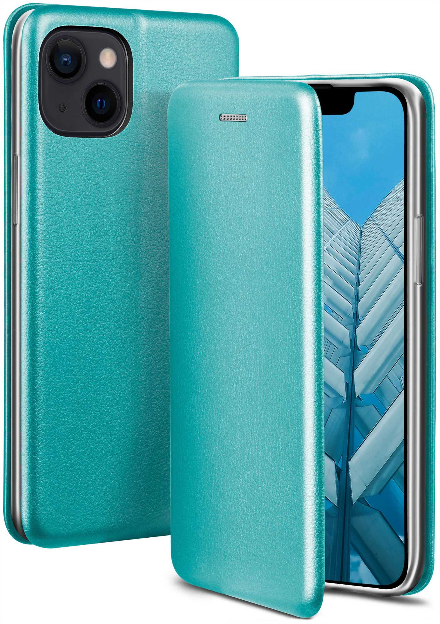 Case, mini, 13 - Cover, Apple, ONEFLOW iPhone Worldwide Flip Blue Business