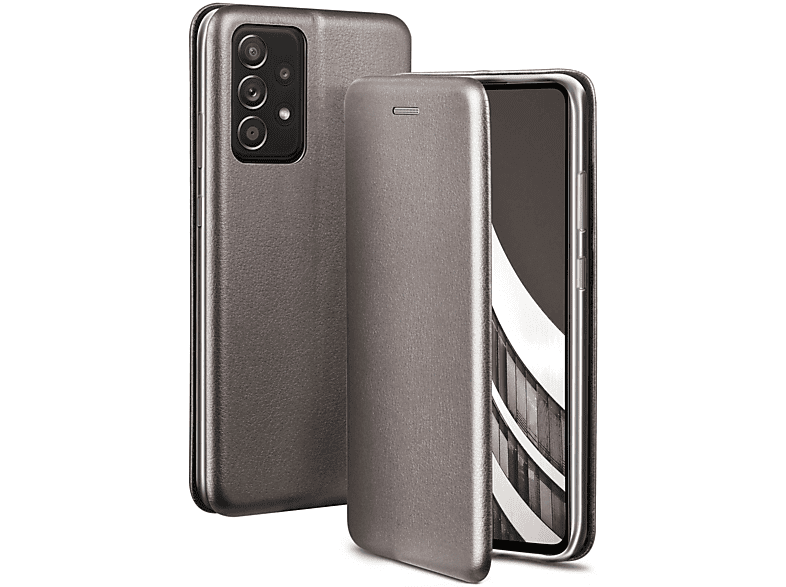 ONEFLOW Business Case, Flip Cover, Samsung, Galaxy A52, Skyscraper - Grey