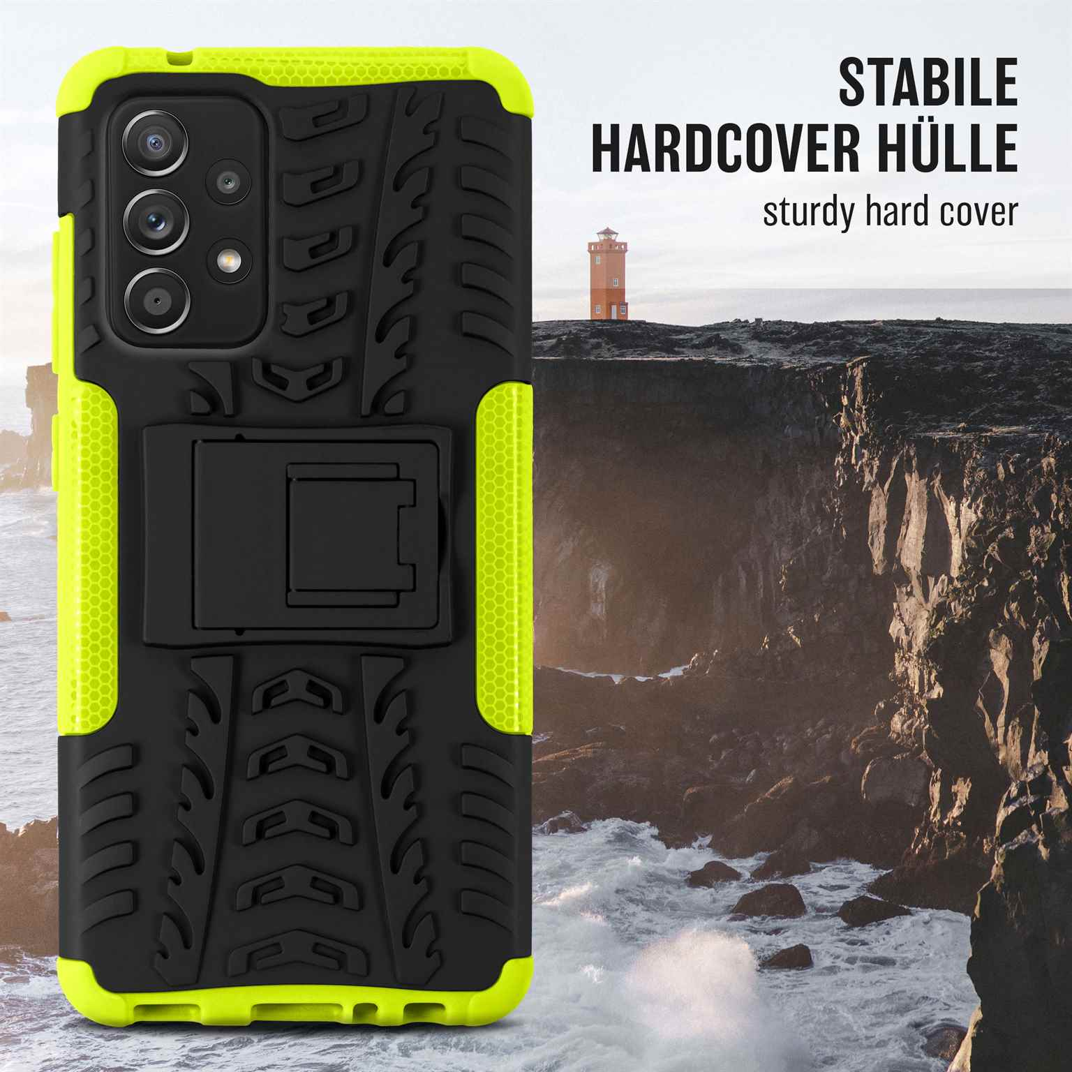 ONEFLOW Tank Case, Galaxy A52 5G, Lime Samsung, Backcover