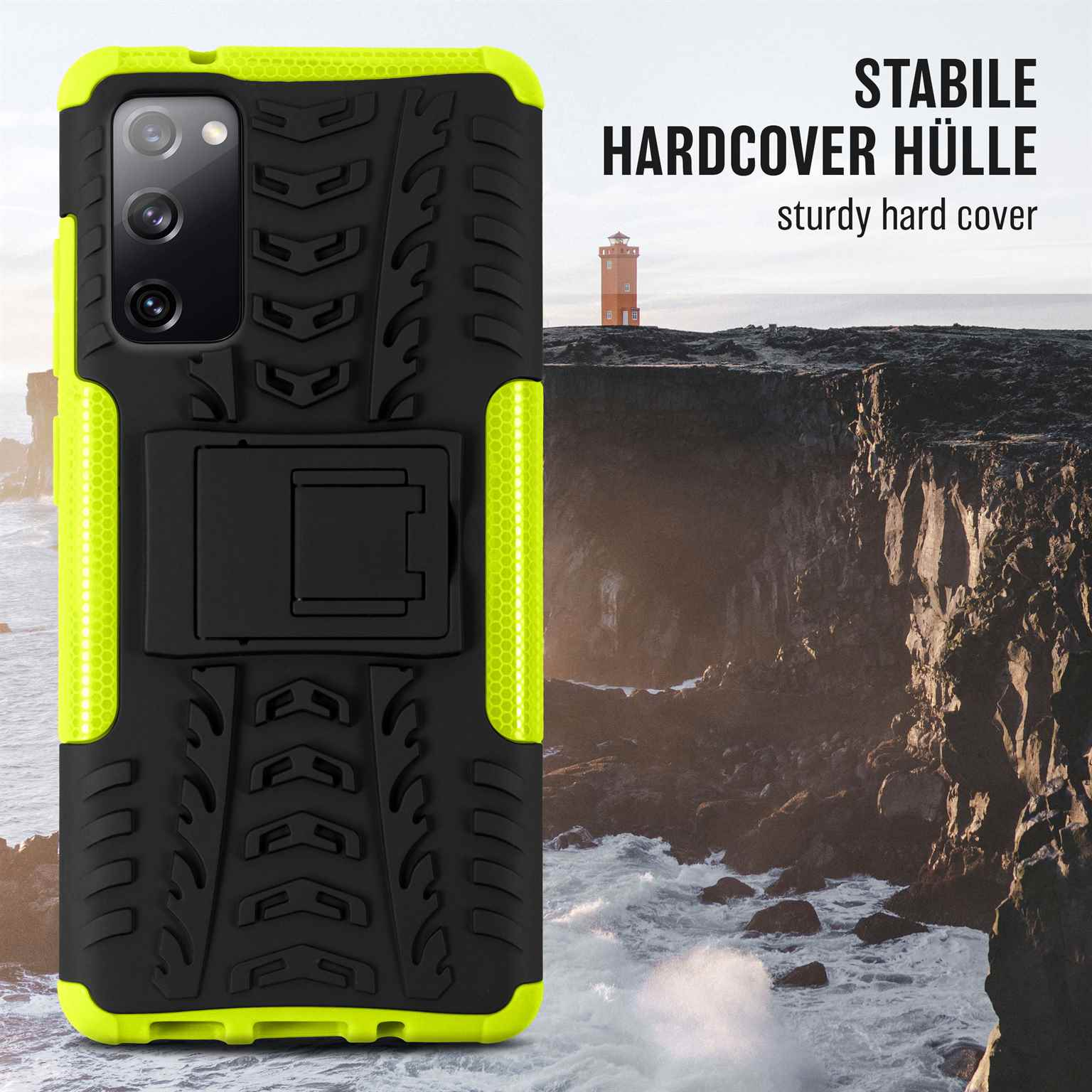 ONEFLOW Tank Case, Samsung, Galaxy 5G, Lime FE S20 Backcover