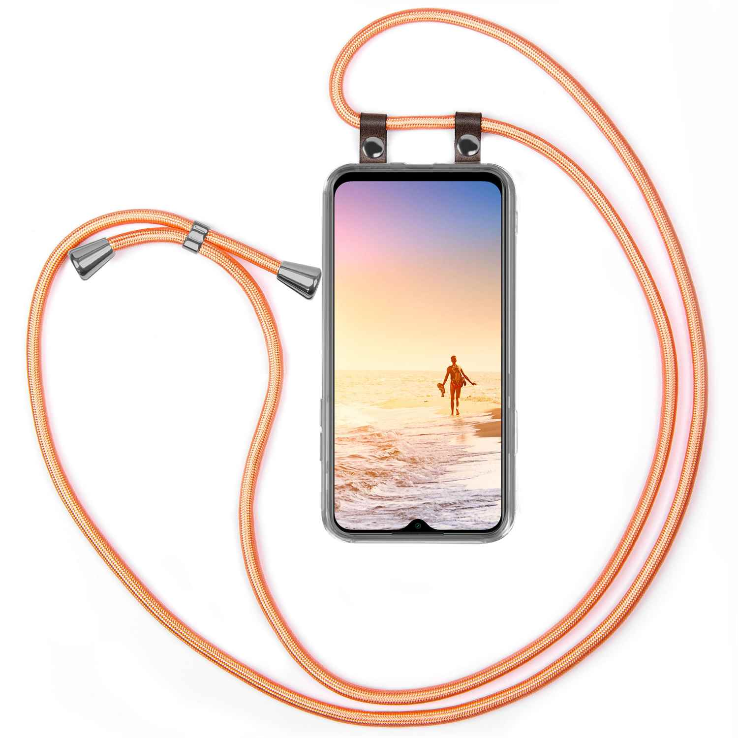 MOEX Handykette, Backcover, Coral Redmi 9T, Shiny Xiaomi