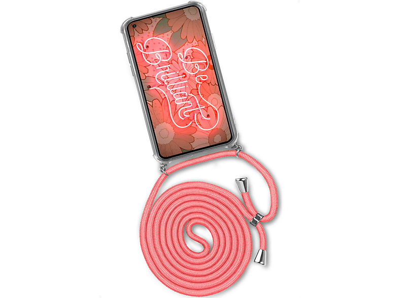 ONEFLOW Twist Case, Backcover, Xiaomi, Mi 11 Lite, Kooky Flamingo (Silber) | Handyketten
