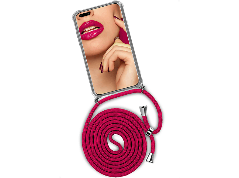 ONEFLOW Twist Case, Backcover, Huawei, P40 Pro, Hot Kiss (Silber)