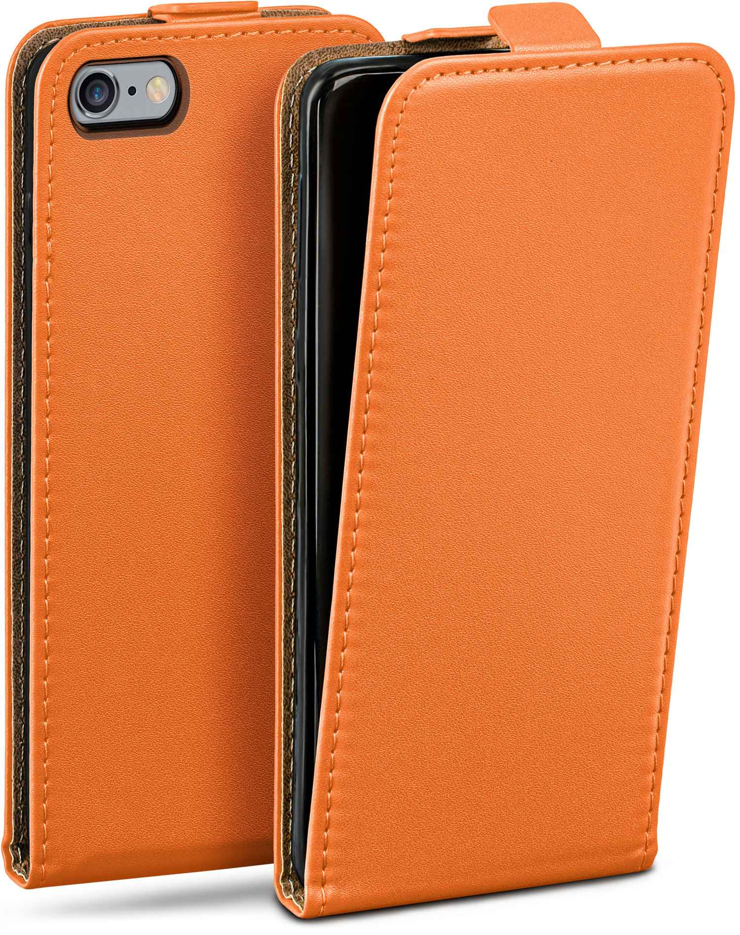 6, Canyon-Orange Flip iPhone Case, MOEX Flip Cover, Apple,