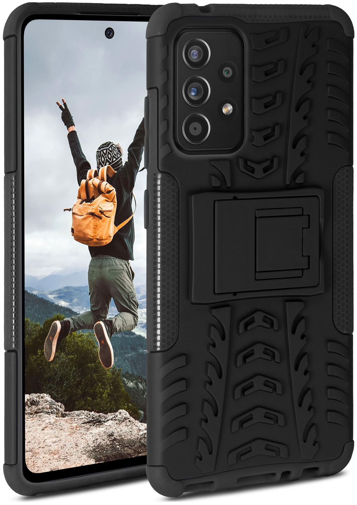 ONEFLOW Tank Case, Obsidian Backcover, Samsung, 5G, A52 Galaxy